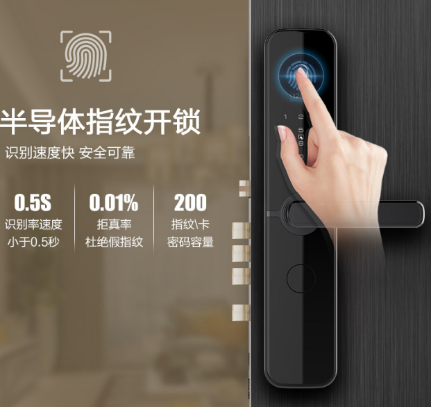 北赫智能指紋密碼防盜鎖