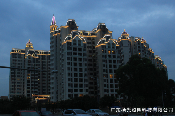 小區(qū)公寓夜景燈光工程
