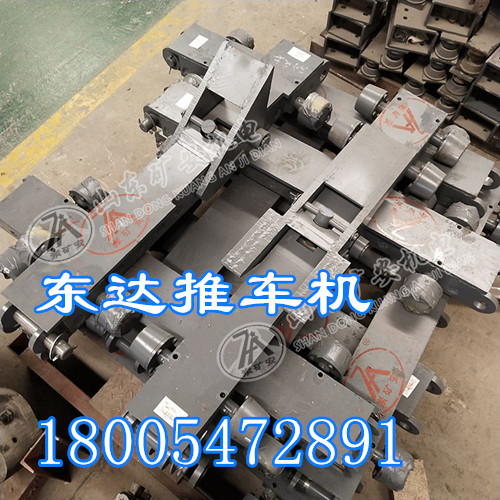 煤礦井口操車系統_銷齒推車機搖臺安全門配置