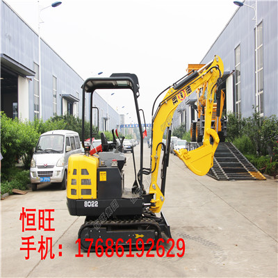 土地整改小型挖土機挖渠挖溝單臂小挖機