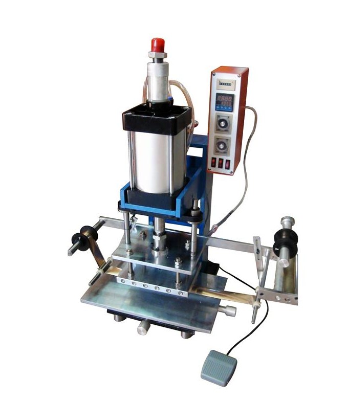 氣動多功能燙金機布料皮革紙張木料帆布PVC商標logo烙印機