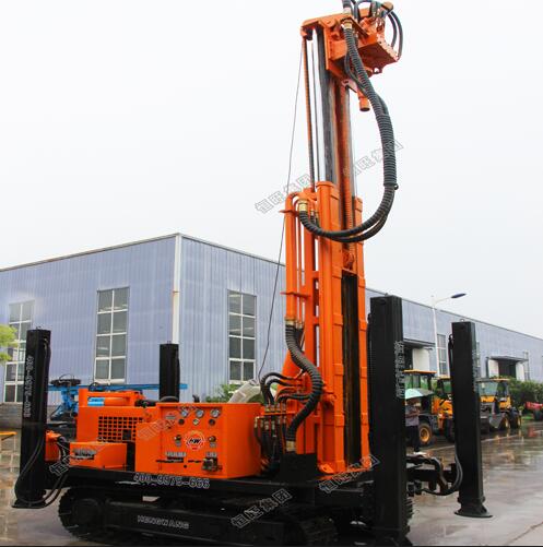 山東恒旺260米全自動液壓水井鉆機，機械行走