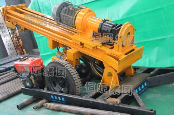 恒旺150米輪式氣動打井機，打巖石快的水井鉆機