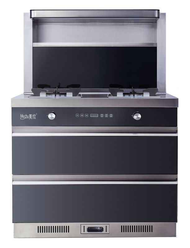 美炊液化氣集成灶配置高實用大容量消毒柜集成灶