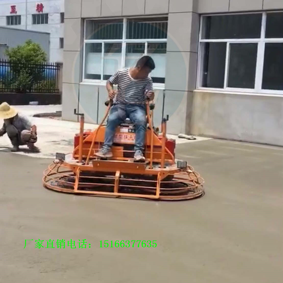工作效率高的座駕式雙圓盤混凝土磨光機水泥磨平機抹光機