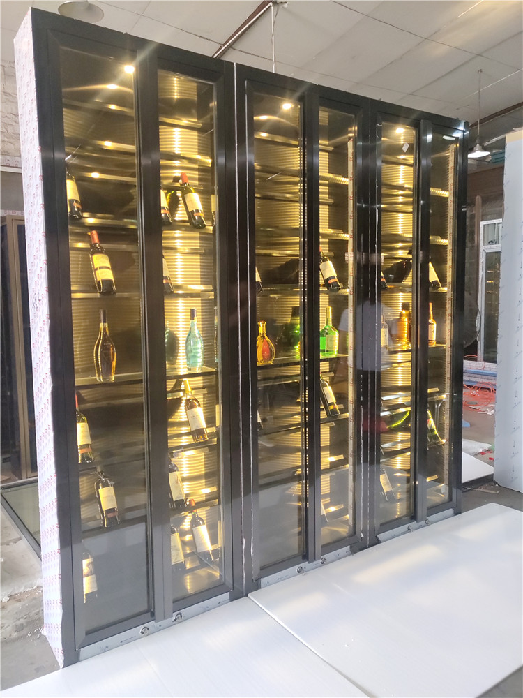 不銹鋼酒柜廠家 不銹鋼恒溫酒柜 別墅不銹鋼酒柜