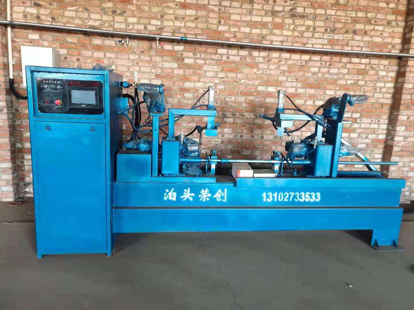 山東龍口 輪扣式橫桿自動焊機——榮創機械