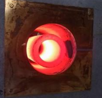 太陽能螺旋地樁縮口高頻加熱電爐