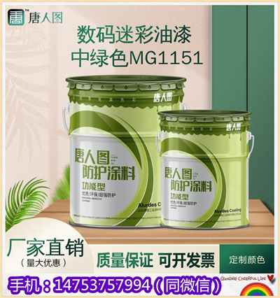 數(shù)碼迷彩油漆中綠色MG1151黃土色深綠色廠家直供內(nèi)蒙古