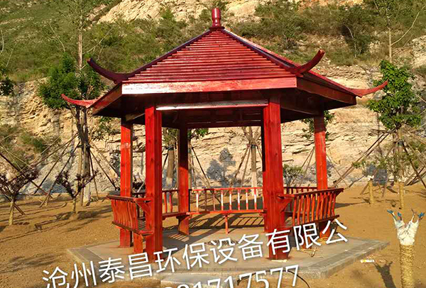 云南防腐木涼亭定做廠家~滄州泰昌環保設備訂制防腐木廊架