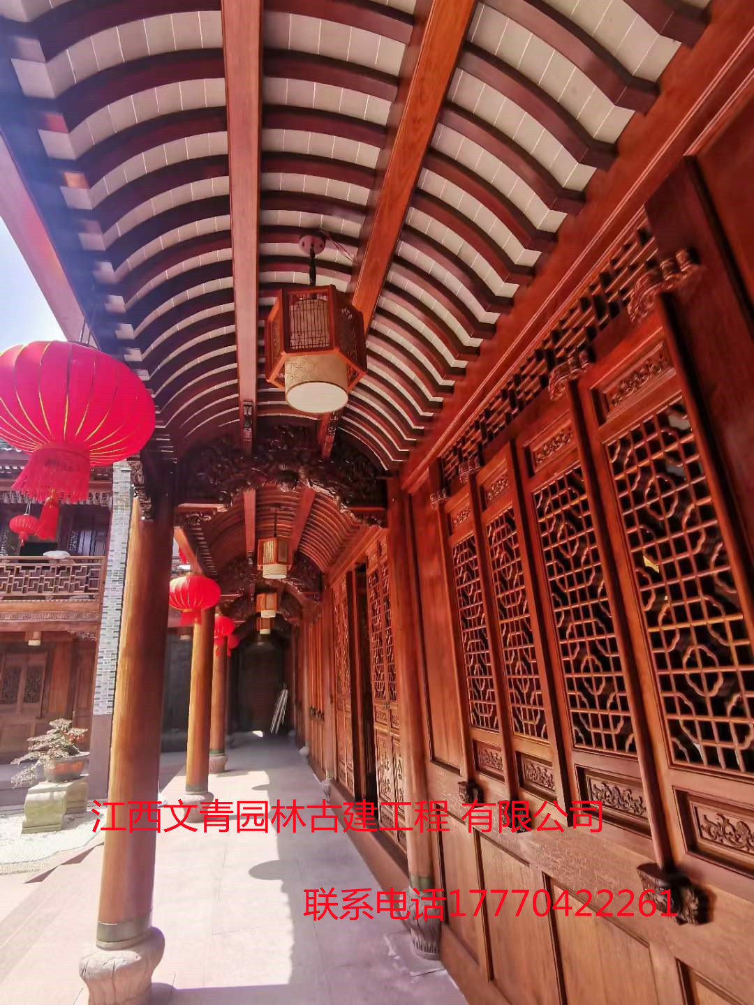 江西文青園林古建廠家直銷長(zhǎng)廊