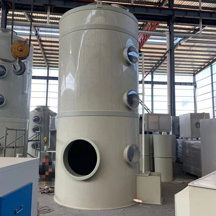 不銹鋼pp噴淋塔 玻璃鋼粉塵酸霧洗滌塔 廢氣處理設備
