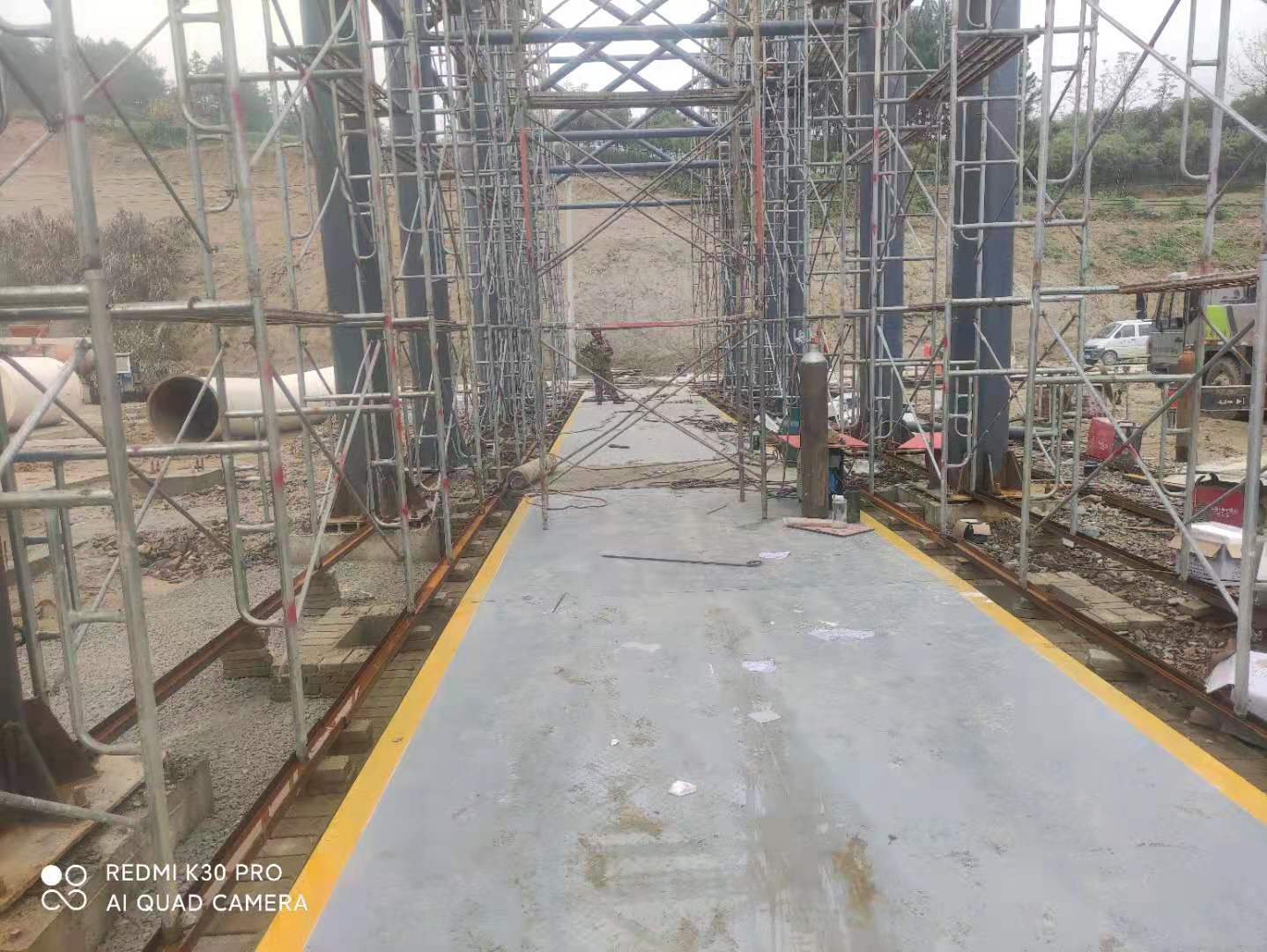 嘉興優科電子8-30米長寬度3米1-200噸工地使用工廠地磅