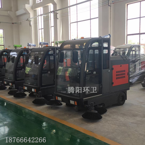 騰陽電動駕駛式掃地車的操作方法