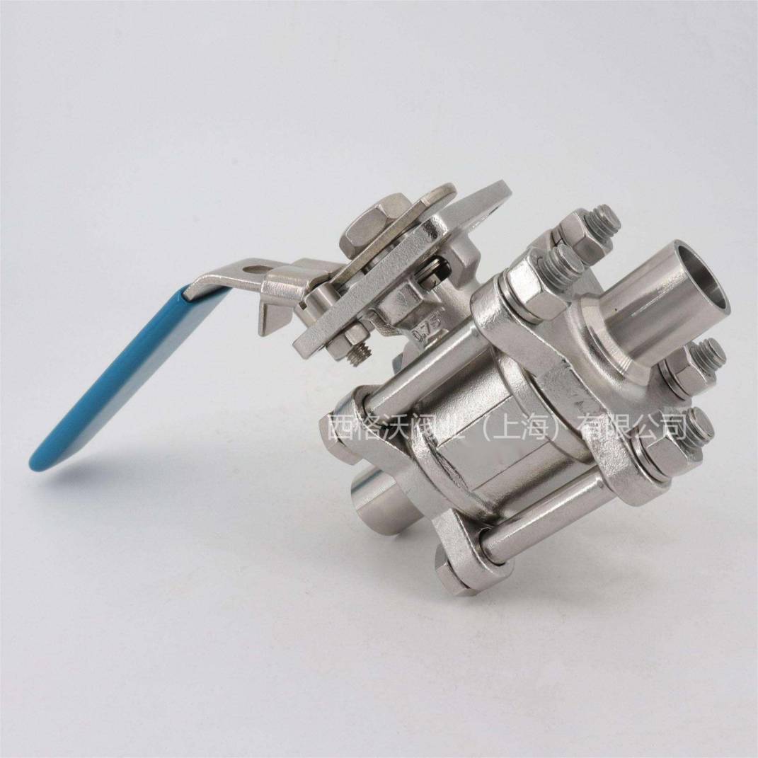 CF8焊接三片式球閥1000wog