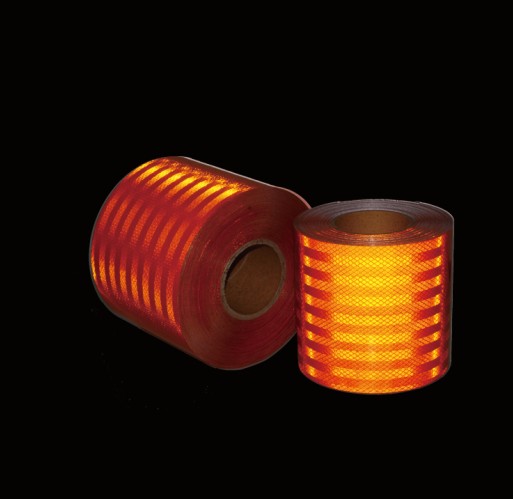 油罐車反光橙色帶 橙色車身反光安全標識 橙色反光貼