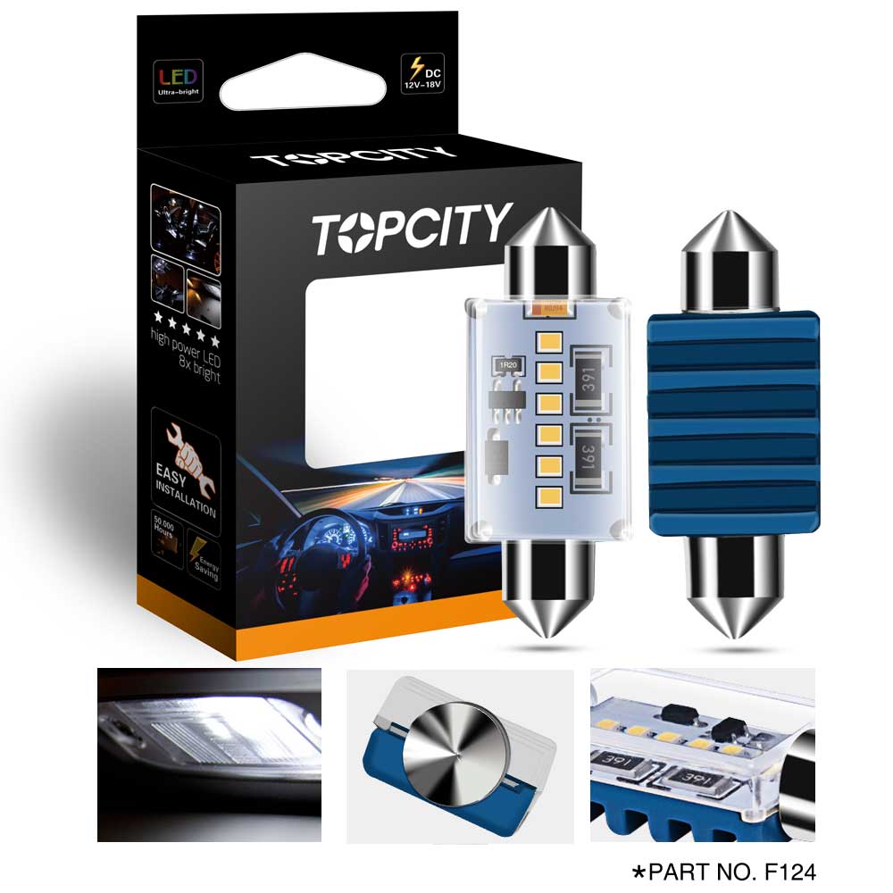 Topcity光電一號(hào)Canbus雙尖閱讀燈牌照燈車(chē)門(mén)燈
