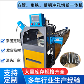 全自動沖切一體機，防盜網全自動沖孔機，角鋼槽鋼沖孔切斷設備
