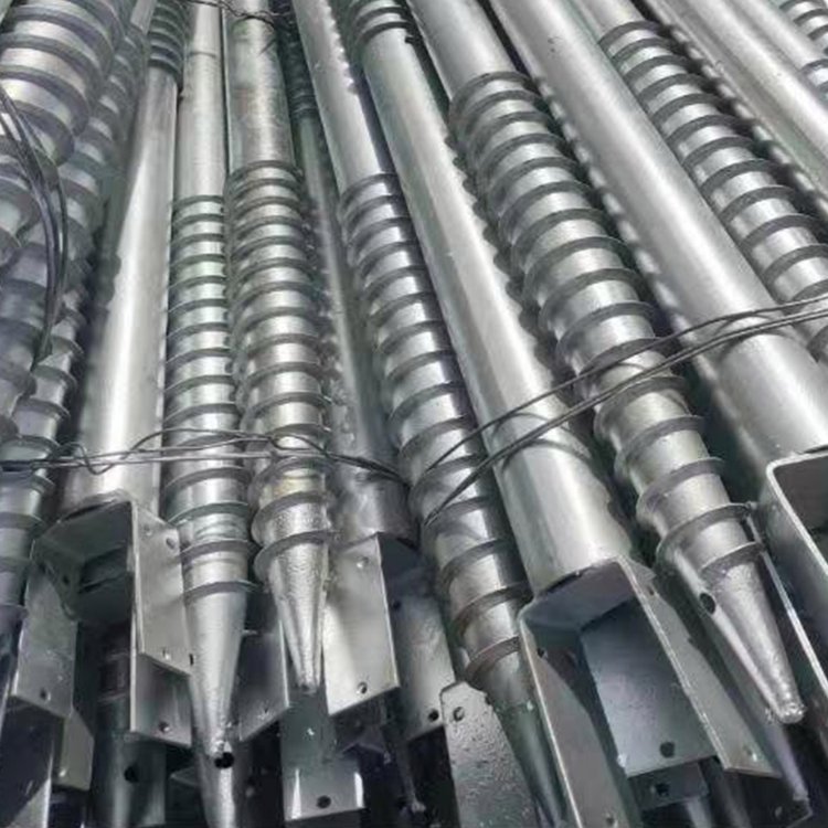 鍍鋅螺旋灌注樁 熱鍍鋅光伏配件 高強度建筑預埋地樁