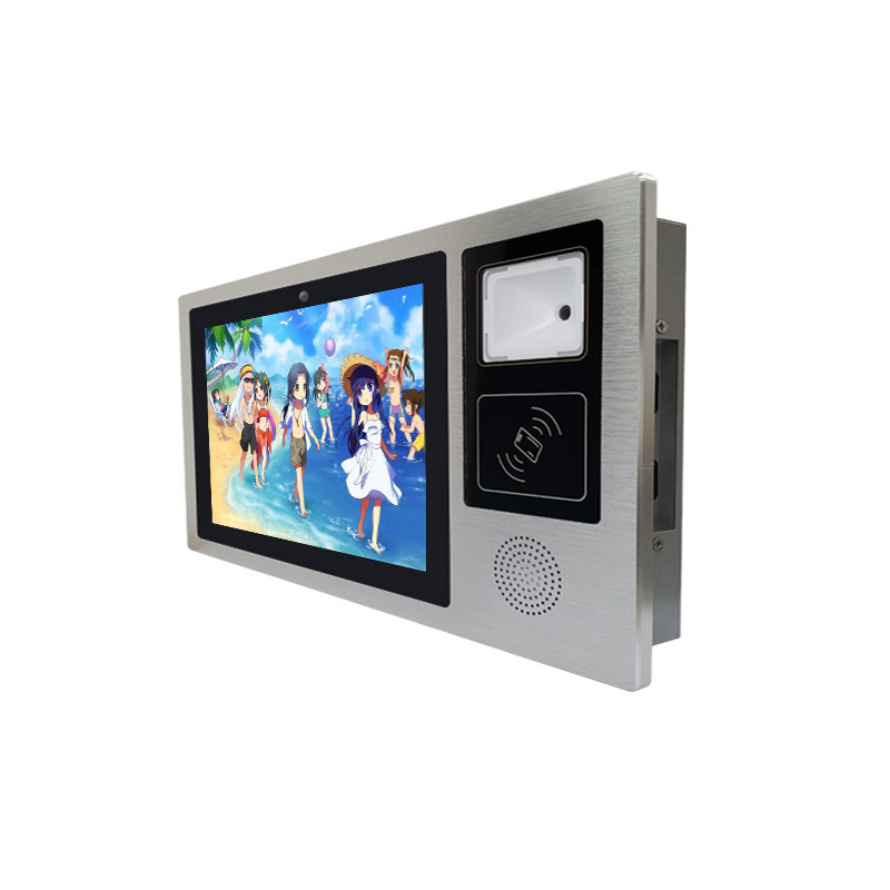 嵌入式觸摸電腦安卓10寸NFC刷卡一體機二維碼掃碼器