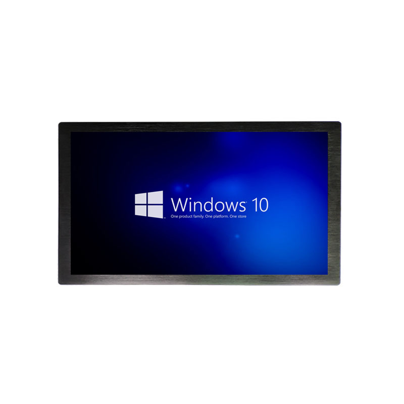 寬屏顯示壁掛式19寸工業平板電腦win10系統