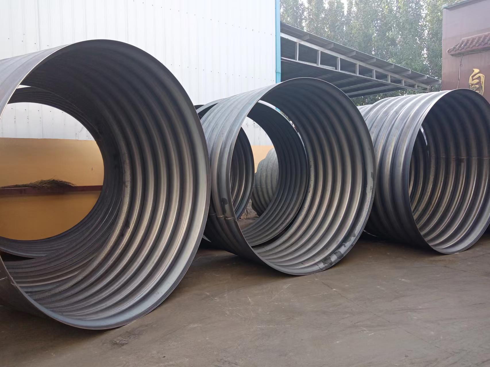 山西道路2米鋼波紋涵管 鋼制波紋管涵排水