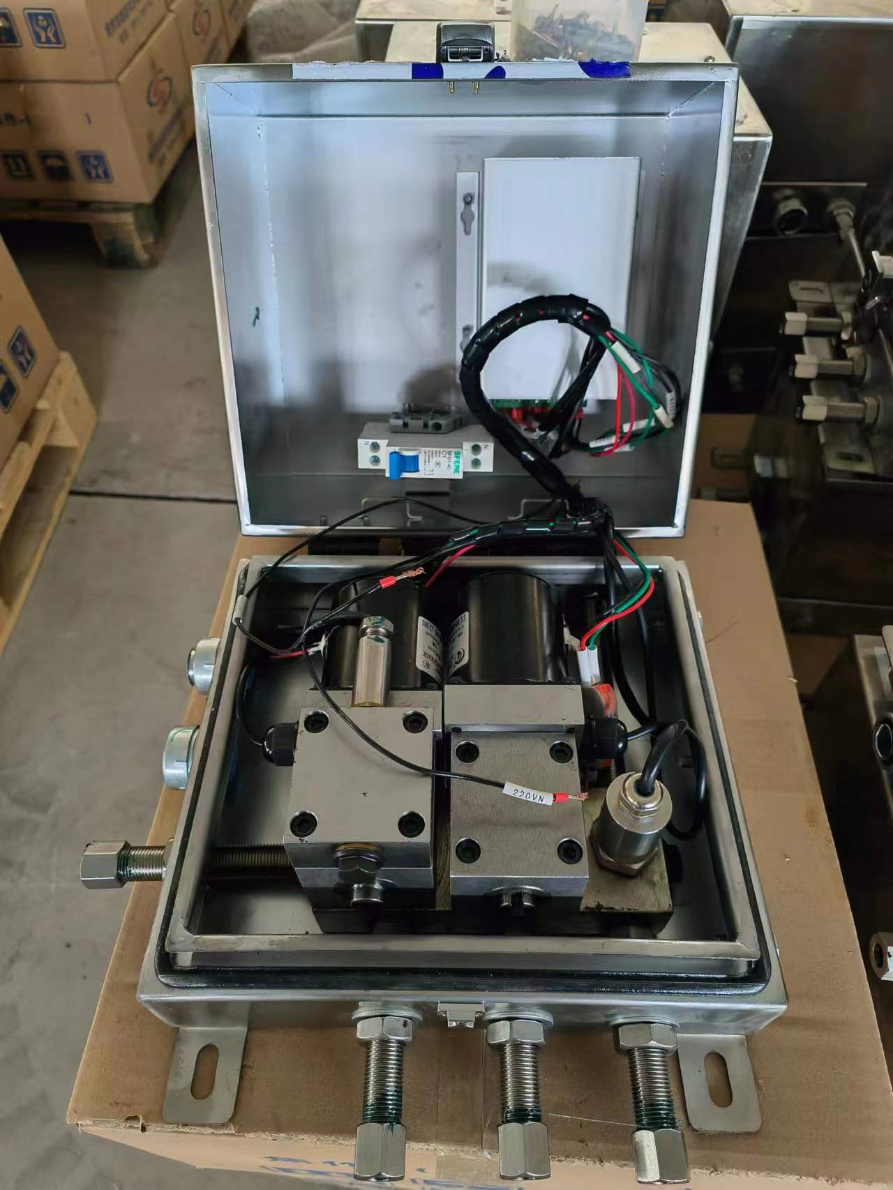 盛景科技干油集中智能潤滑系統分油箱