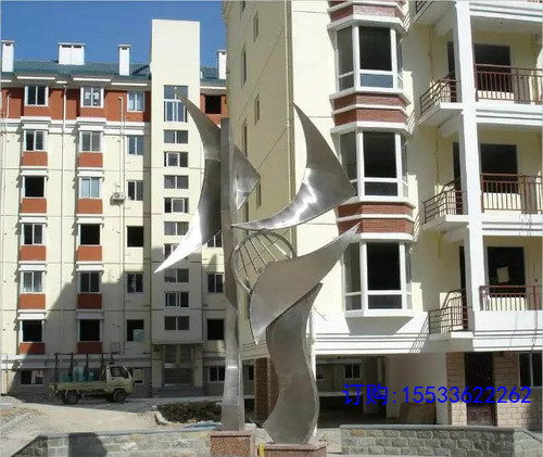 大型不銹鋼雕塑定制戶外廣場城市房地產鏡面拉絲金屬校園景觀擺件