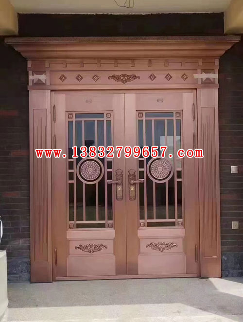 銅門廠家，任丘滿超不銹鋼門廠，河北別墅銅門廠家