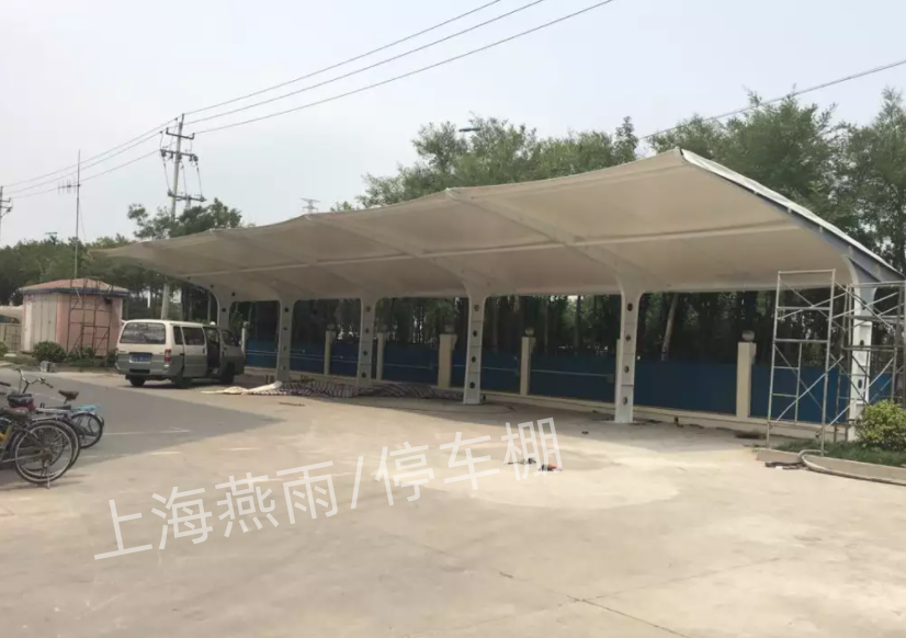 新涇鎮簡單7字型汽車篷 燕雨高橋鎮骨架鋼結構安裝公司