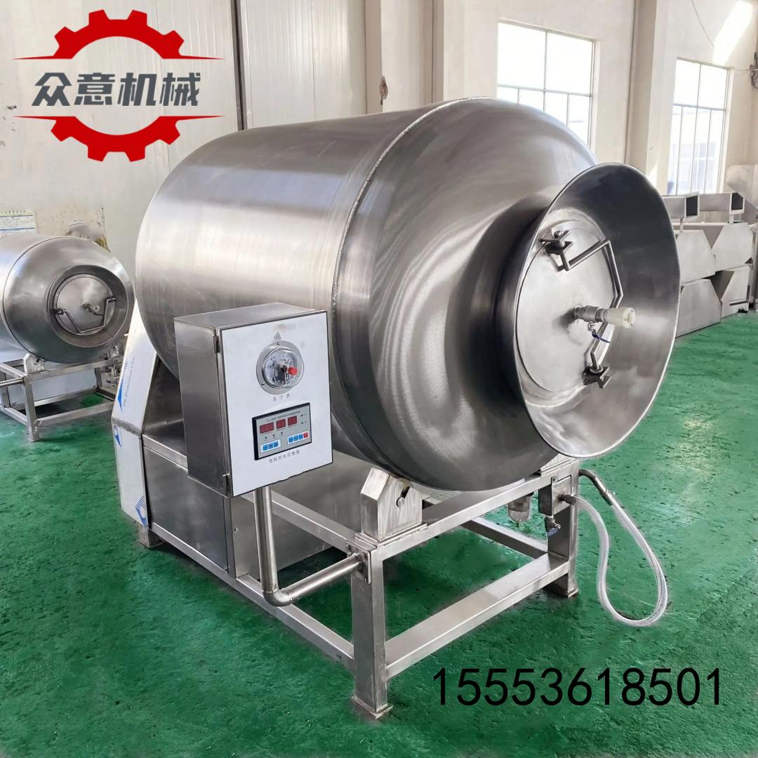 1000型不銹鋼真空滾揉機 牛肉豬肉真空滾揉機 臘肉腌制設備