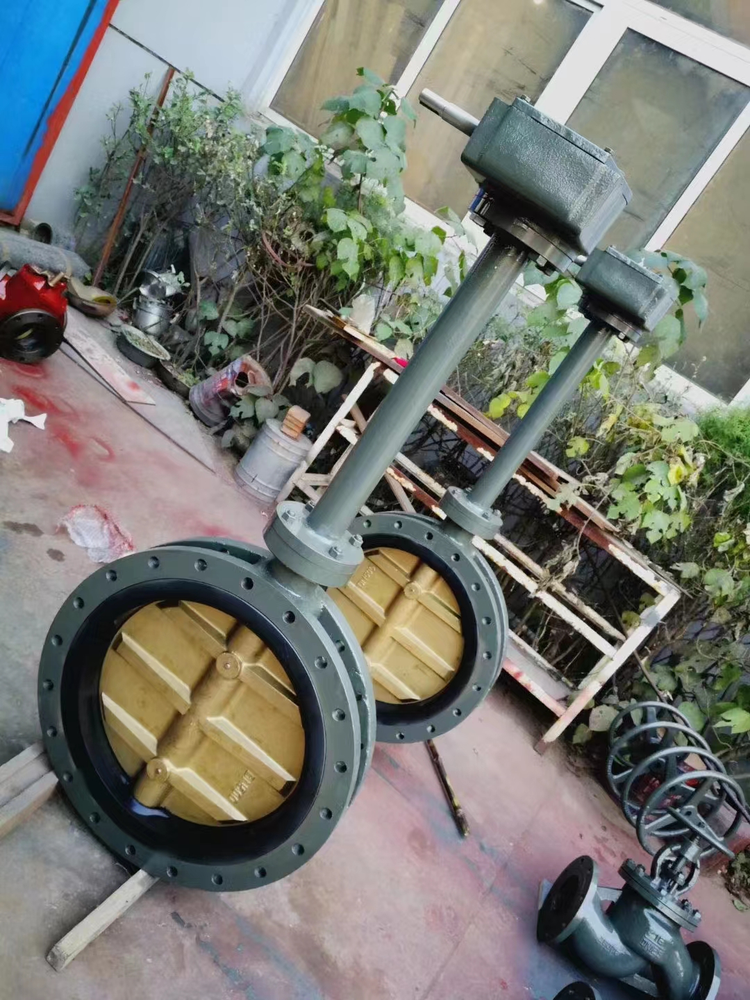 躍正船用加長閥桿法蘭偏心蝶閥GB/T3036-94