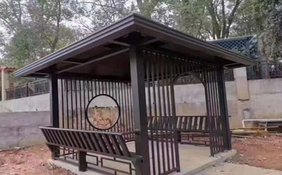 公共設施新中式鋁合金涼亭廠家安裝