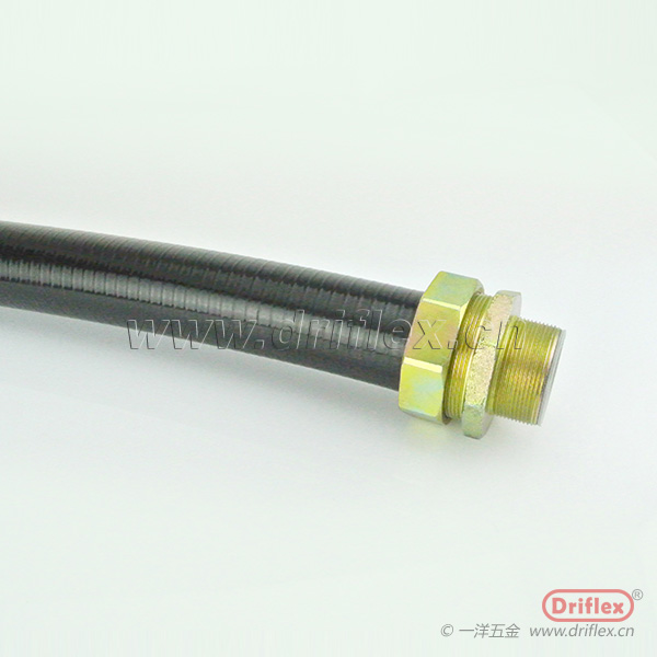 一洋五金供應黑色加棉線平包塑金屬軟管噴碼設備穿線用