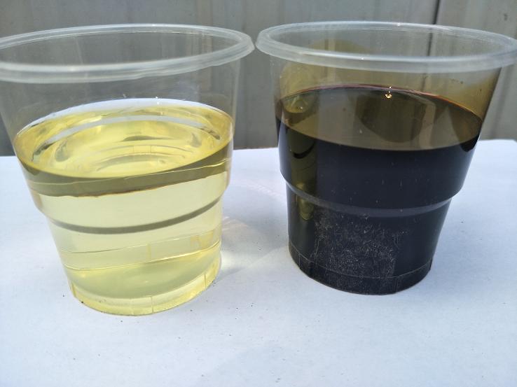 柴油常溫脫色劑除臭劑脫味劑黑油紅油脫色變清色