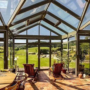 杭州鋁木門窗,湖州鋁包木陽光房,德清斷橋鋁木復合門窗