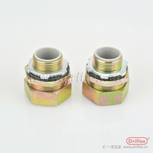 鐵鍍五彩鋅金屬外絲直接頭六角軟管連接器內徑6到100