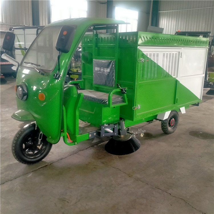 環(huán)衛(wèi)電動三輪吸樹葉收集車電動小型電動吸落葉清理車報價表
