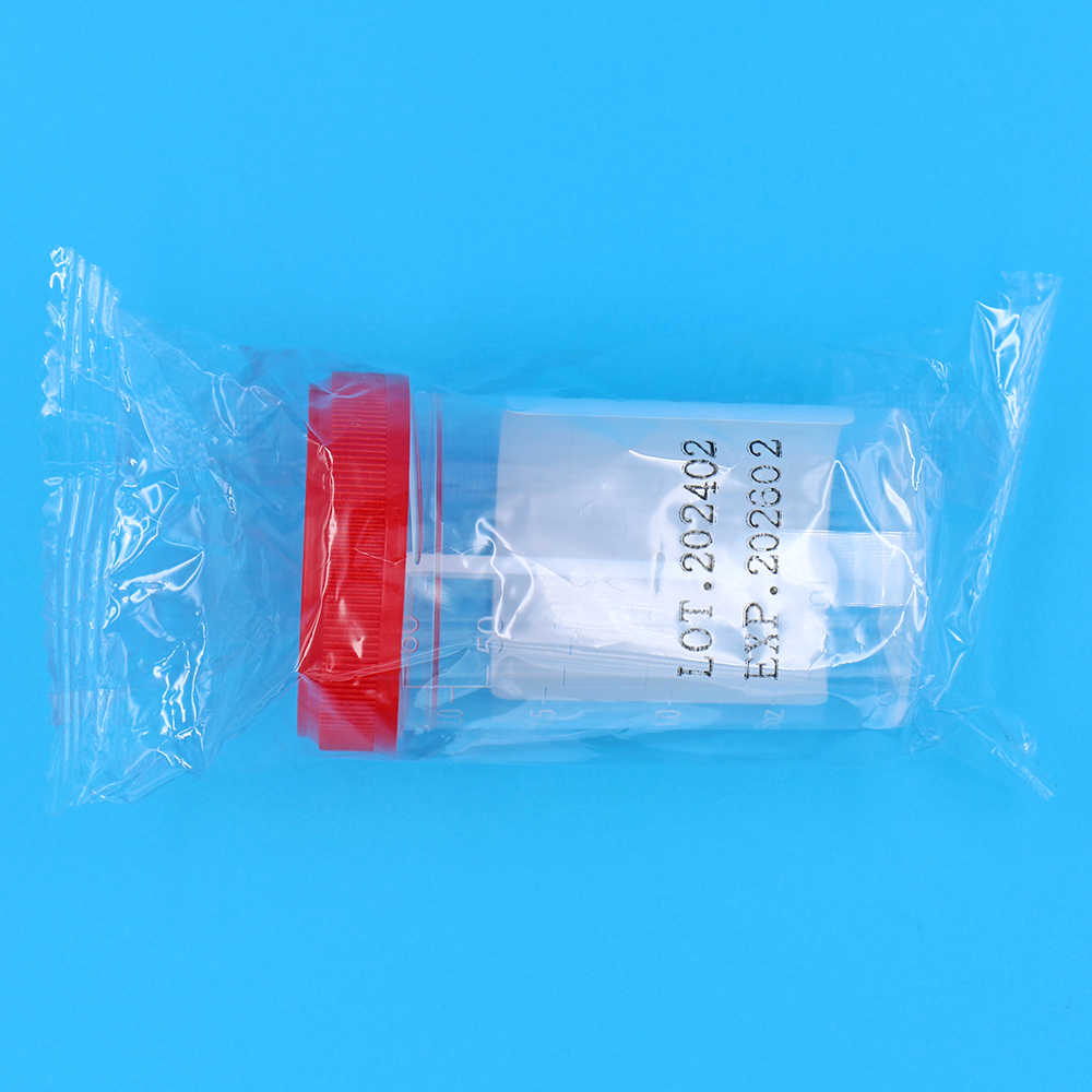 大便杯_醫(yī)用塑料帶勺大便采樣杯_大便標(biāo)本杯